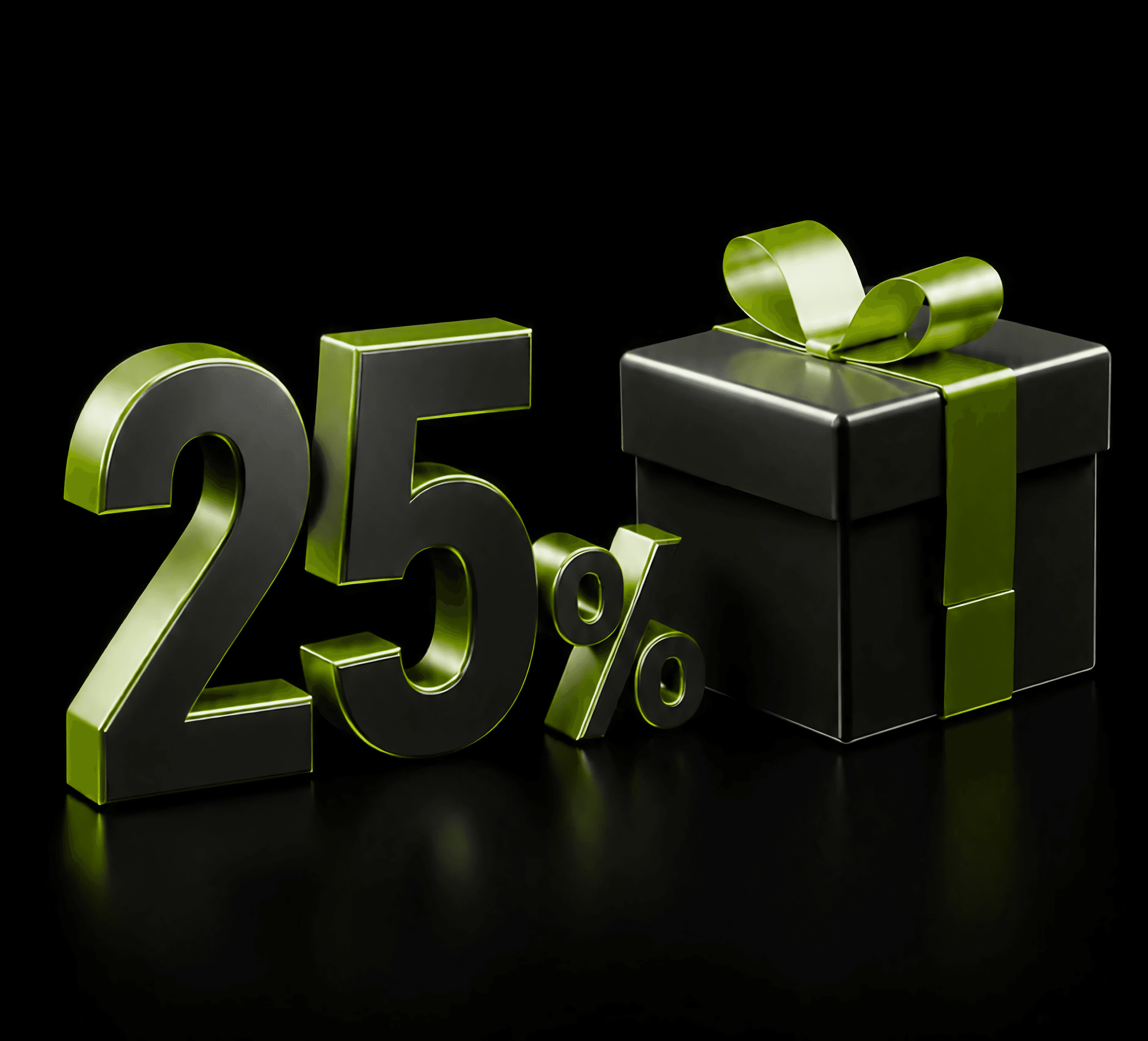 25% commission